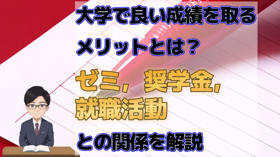 大学で良い成績を取るメリットとは？ゼミ，奨学金，就職活動との関係を解説